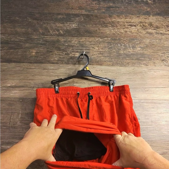 Quiksilver Red Swim Board Shorts - Picture 3 of 8